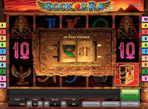 Игровой автомат Book of Ra Deluxe на деньги